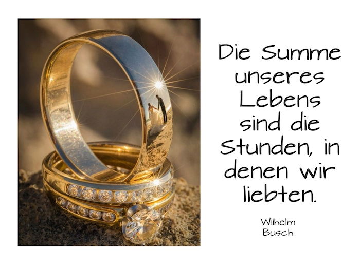 Qui troverai due anelli d'oro, i sensi e una sposa e un grande messaggio di matrimonio